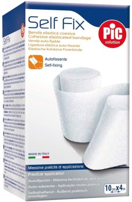 Pic Self Fix Elastic Bandage Ελαστικός Συνεκτικός Επίδεσμος 10cm x 4m 1 Ρολό