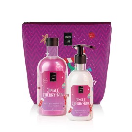 Lavish Care Cherry Rum Glitter Body Lotion Ενυδατικό Γαλάκτωμα Σώματος 300ml - Bath & Shower Αφρόλουτρο Gel 500ml - ΔΩΡΟ Νεσεσέρ