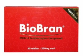 Biobran MGN-3 Arabinoxylan 250mg Σύμπλεγμα Της Διαιτητικής Ίνας Αραβινοξυλάνης Πίτουρου Ρυζιού 50 Ταμπλέτες