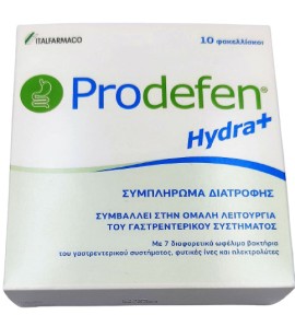 ITF Prodefen Hydra+ Συμπλήρωμα Διατροφής για την Ομαλή Λειτουργία του Γαστρεντερικού  10 Φακελίσκοι