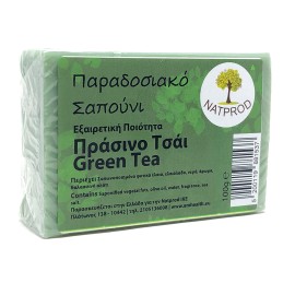 Natprod Παραδοσιακό Σαπούνι Πράσινο Τσάι 100gr