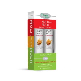 Power of Nature PROMO Multi + Multi Stevia Πολυβιταμίνη με Γεύση Ροδάκινο 2x20 Αναβράζοντα Δισκία