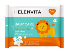Helenvita Bayby Care Fresh & Clean Μωρομάντηλα με Εκχύλισμα Χαμομηλιού 20 Τεμάχια