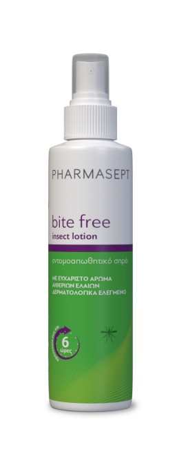 Pharmasept Bite Free Insect Εντομοαπωθητική Lotion για Κουνούπια, Σκνίπες 100ml