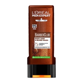 LOreal Paris Men XXL Expert Barber Club Shower Gel Ενυδατικό Ανδρικό Αφρόλουτρο με Αιθέριο Έλαιο Κέδρου για Σώμα, Μαλλιά και Γενειάδα 400ml