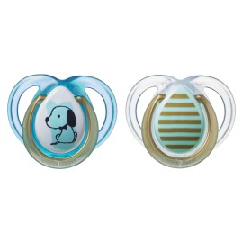 Tommee - Tippee TT Sthr Ne Pl Ae Boy Πιπίλα Σιλικόνης MODA για Αγόρι 0-6m 2 Τεμάχια