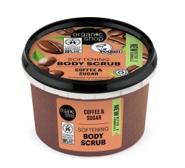 Natura Siberica Organic Shop Coffee & Sugar Body Scrub Σώματος Καφέ Βραζιλίας και Ζάχαρη 250ml
