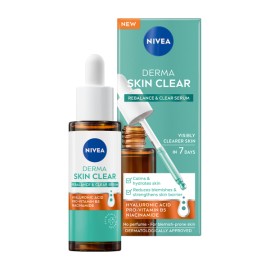 Nivea Derma Skin Clear Rebalance & Clear Serum Ενυδάτωσης Κατά των Ατελειών 30ml