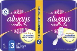 Always Platinum Ultra Night Σερβιέτες 12 Τεμάχια