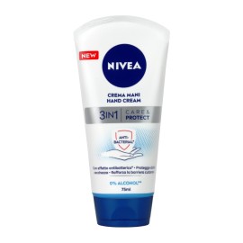Nivea Care & Protect Κρέμα Χεριών με Ήπια Αντισηπτική Δράση 75ml