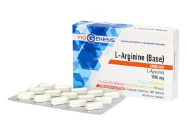VioGenesis L-Arginine (BASE) 1000mg Συμπλήρωμα Διατροφής με L-Αργινίνη 30 Δισκία