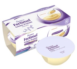 Nutricia Fortimel Βανίλια Creme Protein 1.6Kcal Vanilla Κρέμα για τη Διαιτητική Διαχείριση της Δυσθρεψίας 4x125gr