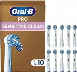 Oral B Pro Sensitive Clean White Ανταλλακτικές Κεφαλές Ηλεκτρικής Οδοντόβουρτσας Λευκό 10 Τεμάχια