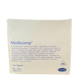Hartmann Medicomp 4 απλά 10x10cm Επιθέματα Μη Αποστειρωμένα, 100 Τεμάχια