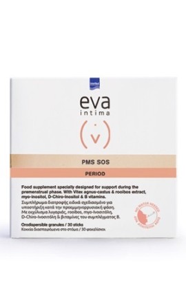Intermed Eva Intima Period PMS SOS Συμπλήρωμα Διατροφής για το Προεμμηνορρυσιακό Σύνδρομο Βερίκοκο 30 Sticks