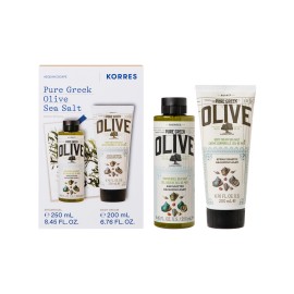 Korres PROMO Pure Greek Olive Θαλασσινό Aλάτι Αφρόλουτρο 250ml & Eνυδατικό Γαλάκτωμα Σώματος 250ml