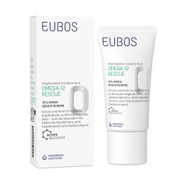 Eubos Omega 12 Rescue Defensil Face Cream Καταπραϋντική Ενυδατική Κρέμα Προσώπου για Ξηρές - Ευαίσθητες και με Τάση Ερυθρότητας Επιδερμίδες 50ml