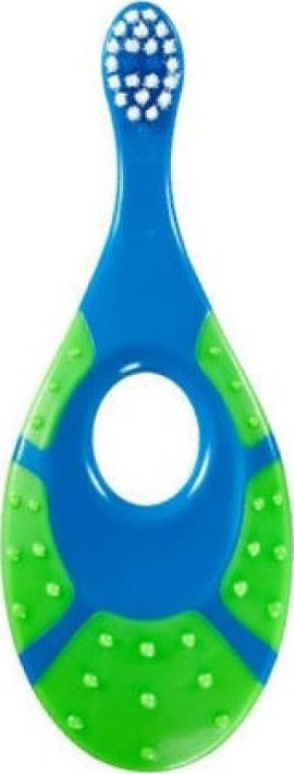 Jordan Step by Step Extra Soft Βρεφική Οδοντόβουρτσα Μπλε / Πράσινο για 0-2 Ετών Πολύ Μαλακή 1 Τεμάχιο