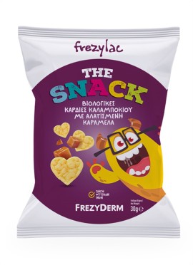 Frezyderm Frezylac The Snack Βιολογικές Καρδιές Καλαμποκιού με Γεύση Αλατισμένη Καραμέλα 30gr