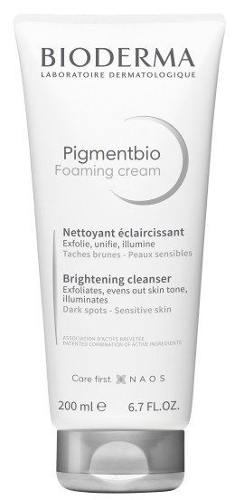 Bioderma Pigmentbio Foaming Cream Απολεπιστική Κρέμα Καθαρισμού Φωτεινότητας για Δέρμα με Υπερμελάγχρωση 200ml