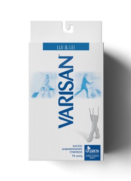 Varisan Lui & Lei Chiaro - 129 Κάλτσες Διαβαθμισμένης Συμπίεσης Μεγέθη:1-5 Κάτω Γόνατος 10-15 mmHg Μπεζ 1 Ζευγάρι [61090]