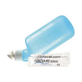 Nasopure Introductory Kit Σύστημα ρινικής πλύσης & 4 φακελάκια ρυθμιστικού άλατος.