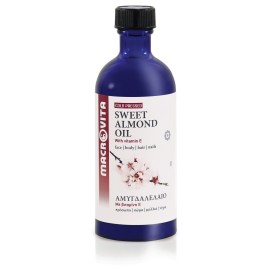Macrovita Sweet Almond Oil Αμυγδαλέλαιο με Βιταμίνη Ε για Πρόσωπο, Σώμα, Μαλλιά & Νύχια 100ml