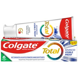Colgate Total Advanced Visible Proof Οδοντόκρεμα με Τεχνολογία Αλλαγής Χρώματος Καθώς Βουρτσίζετε 75ml