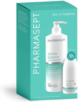 Pharmasept PROMO Derma Balance Cleansing Ενυδατικό Gel Καθαρισμού Προσώπου & Σώματος 500ml & Deo Αποσμητικό Roll on 24ωρης Προστασίας 50ml