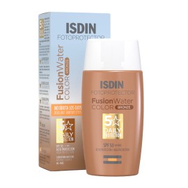 Isdin FotoProtector Fusion Water SPF50 Αντηλιακό Προσώπου με Εξαιρετικά Ανάλαφρη Υφή & Χρώμα Bronze 50ml