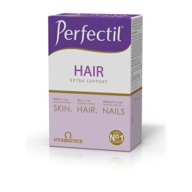 Vitabiotics Perfectil Hair Extra Support Συμπλήρωμα Διατροφής με Ενισχυμένη Δράση για τα Μαλλιά, Δέρμα & Νύχια 60 Δισκία