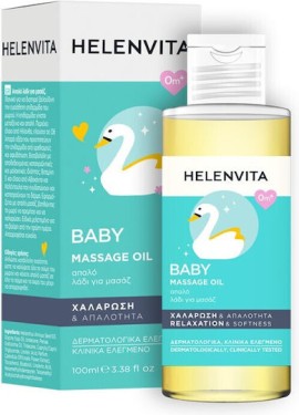 Helenvita Baby Massage Oil Απαλό Λάδι για Μασάζ 100ml