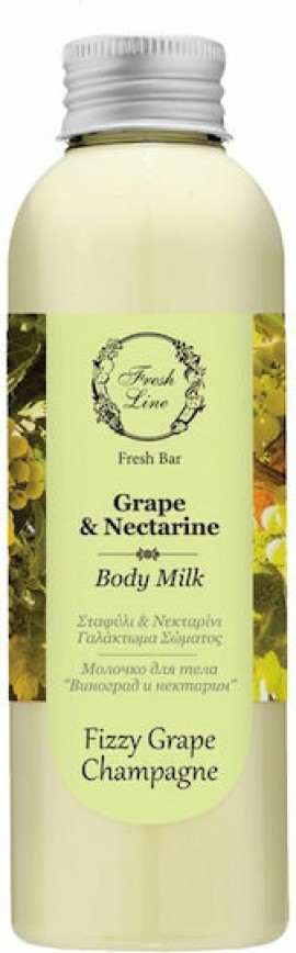 Fresh Line Grape & Nectarine Body Milk Ενυδατικό Γαλάκτωμα Σώματος 200ml