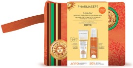 Pharmasept PROMO Heliodor Face Tinted Sun Cream SPF50 με Φυσικό Αντηλιακό Φίλτρο Αντηλιακή Κρέμα Προσώπου με Χρώμα 50ml & Bronzing Dry Oil Ξηρό Έλαιο Φυσικού Μαυρίσματος 100ml & Νεσεσέρ