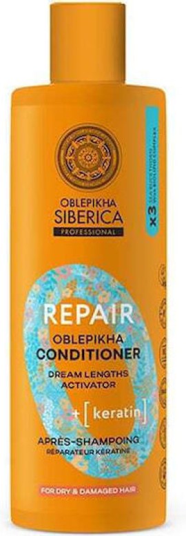 Natura Siberica Oblepikha Repair Conditioner Αναδόμησης & Θρέψης για Ξηρά και Ταλαιπωρημένα Μαλλιά 400ml