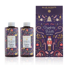 Blue Scents Xmas Gift Set Rasberry & Vanilla Shower Gel Αφρόλουτρο Σώματος 300ml - Body Lotion Ενυδατικό Γαλάκτωμα Σώματος 300ml
