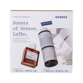 Korres PROMO Lefko Eau De Toilette Άρωμα Unisex 50ml - Lefko Ενυδατικό Αφρόλουτρο 250ml