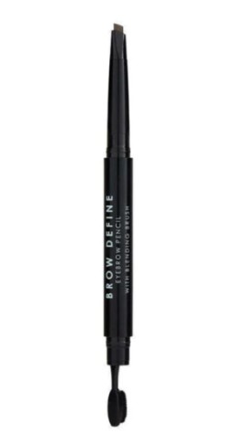 MUA Μολύβι Φρυδιών Ακριβείας Eyebrow Pencil & Blending Brush Dark Brown Σκούρο Καφέ 1 Τεμάχιο