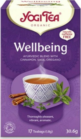 Yogi Tea Wellbeing (Forever Young) Βιολογικό Τσάι 17 Φακελάκια x 1.8gr