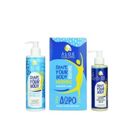 Aloe Colors PROMO Shape Your Body Morning Routine, Πρωινή Ρουτίνα Κατά της Κυτταρίτιδας & του Τοπικού Πάχους, Anticellulite Slimming Gel 240ml - ΔΩΡΟ Intensive Anticellulite Slimming Cream 120ml