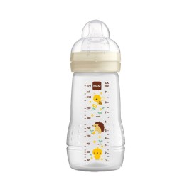 Mam Easy Active Baby Bottle Πλαστικό Μπιμπερό για 2m+ Εκρού με Θηλή Σιλικόνης 270ml [360SU]