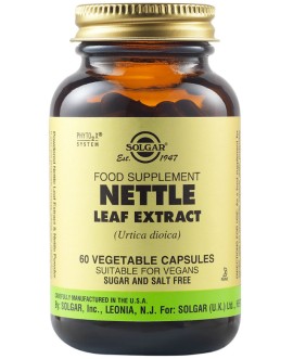 Solgar Nettle Leaf Extract με Εκχύλισμα Τσουκνίδας για Αποτοξίνωση του Οργανισμού 60 Φυτικές Κάψουλες
