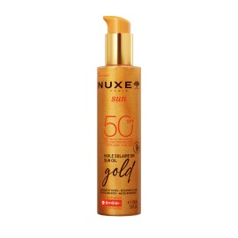 Nuxe Sun Oil Gold SPF50 Ιριδίζον Λάδι Μαυρίσματος Προσώπου & Σώματος 150ml
