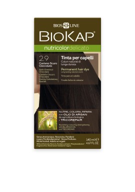 Biokap Nutricolor Delicato No2.9 Dark Chestnut Chocolate Βαφή Μαλλιών Καστανό Σκούρο Σοκολατί 140ml