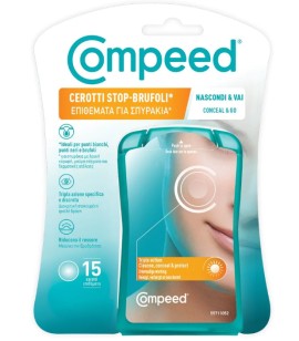 Compeed Cerotti Stop Brufoli Conceal & Go Επιθέματα για Σπυράκια 15 Τεμάχια