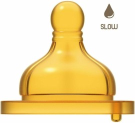 Chicco Original Touch Slow Anti Colic System Θηλή Καουτσούκ Κανονική Ροή για 0m+ 2 Τεμάχια