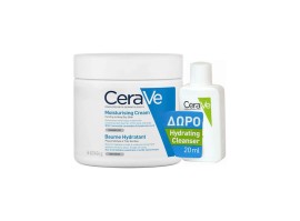 CeraVe PROMO Moisturizing Cream Ενυδατική Κρέμα για Ξηρές Επιδερμίδες 454gr - ΔΩΡΟ Hydrating Cleanser Κρέμα Καθαρισμού 20ml