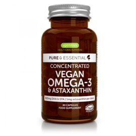 iGennus Vegan Omega 3 600mg & Astaxanthin 1mg Συμπλήρωμα Διατροφής με Ωμέγα 3 60 Κάψουλες