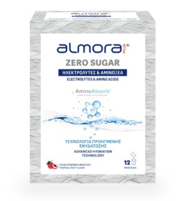 Elpen Almora Zero Sugar Amino Absorb Ηλεκτρολύτες με Αμινοξέα για Προηγμένη Ενυδάτωση Χωρίς Ζάχαρη 12 Φακελίσκοι