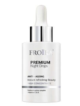 Froika Premium Night Drops Εντατικό Λάδι Νυχτερινής Φροντίδας Μειώνει την Εμφάνιση Λεπτών Γραμμών, Ρυτίδων & Πόρων 30ml